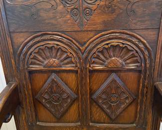 Closeup of detail on chairs