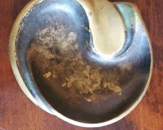 Heavy bronze dish. 