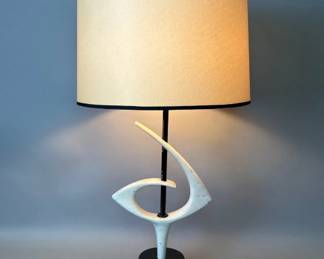 MCM cast iron Atomic style lamp