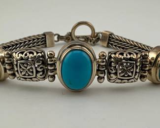 Sterling turquoise bracelet