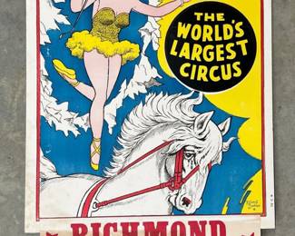 Clyde Beatty Richmond circus poster