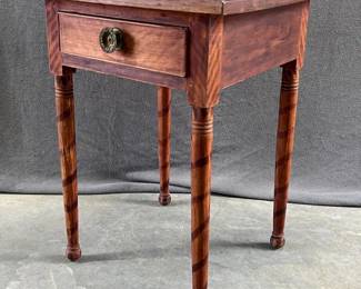 Paint decorated Mid Atlantic one drawer stand