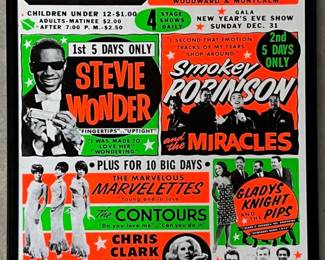 Motortown Revue concert poster at Fox Theatre, Detroit