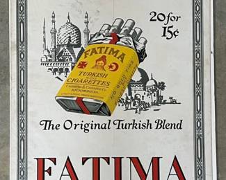 Fatima Richmond VA cigarette poster