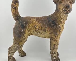 Cast iron fox terrier