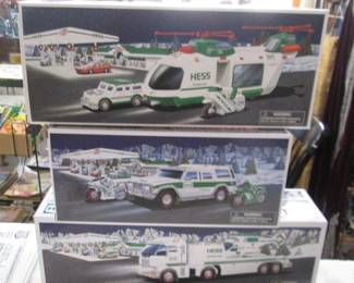 2001 Hess Helicopter with Motorcycle and Cruiser