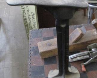 Antique Cast Iron Cobbler's Shoe Anvil also known as a last.  Used for repairing and make shoes and boots