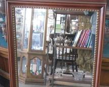 Antique 12x20 large Kindel grand Rapids Oxford Mahogany Chipendale Mirror