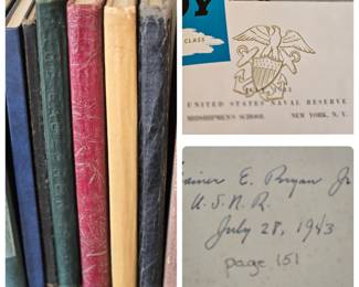 1930's - 40's College & WW2 Naval Reserve Yearbooks