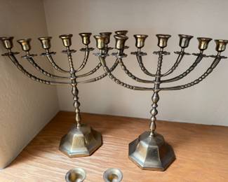 Brass Candlestick Set