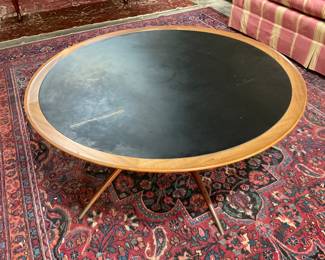 Mid Century Modern Spider leg table with smoked glass top