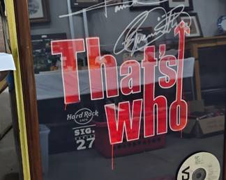 FRAMED THE WHO MEMORABILIA