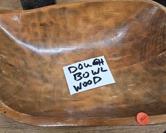 WOODEN DOUGH BOWL