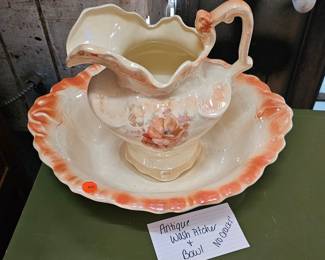 PITCHER AND WASH BASIN BOWL