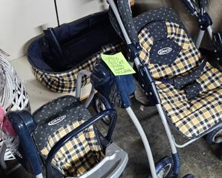 DOLL STROLLER / SWING / BASSINET LOT