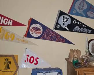 Vintage Banners - Houston Oilers - Astrodome - Astros