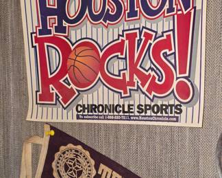 Vintage Texas A&M Banner - Houston Rocks Poster