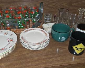 Luncheon Plates - Vintage Glasses