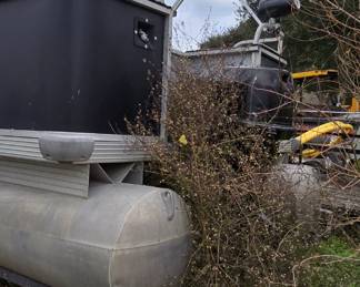 Back of Pontoon Boat