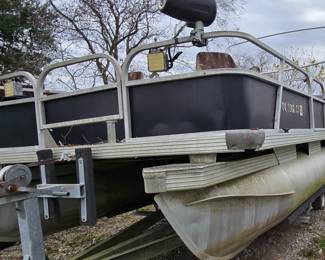 Front of Pontoon Boat