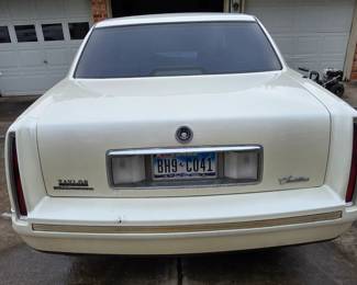 Back View of Cadillac has 164,000 miles