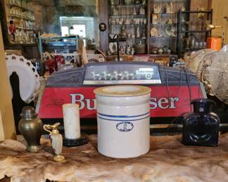 2 Gallon Crock - Amythest Pitcher - Marble Pitcher - Brass Urn