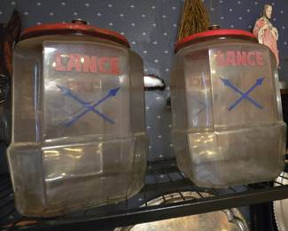 Large Antique Lance Candy Jars
