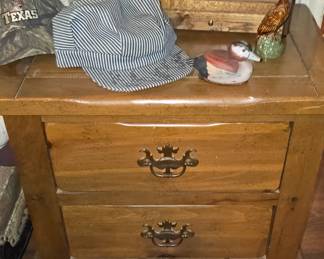 2 Drawer Vintage Nightstand 