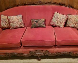 Antique Victorian Ornate Couch 
