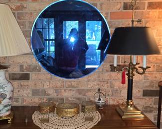 Cloisonne Lamp - Library Lamp - Antique Gold Gilded Jewelry Boxes 