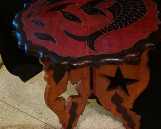 Vintage Inlay Side Table 