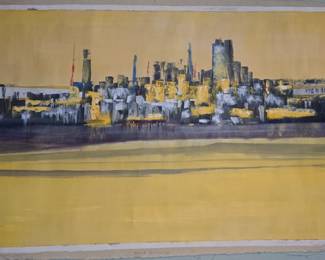 This is a Large Painting by Gamble