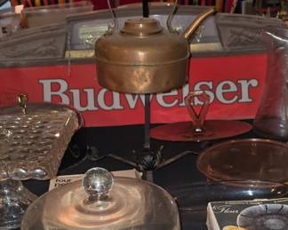 Copper Tea Pot - Dome Cake Plate