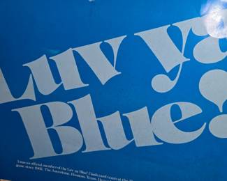 Vintage Luv Ya Blue Poster