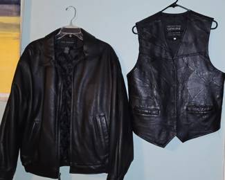 Leather Jacket and Vest