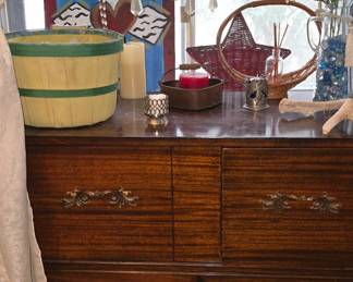 Antique Cabinet  - Chandelier- Misc