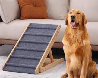 Dog Ramp, Portable Dog Pet Ramp For Car Bed Couch SUV