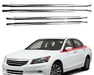 Dasbecan 4Pcs Weatherstrip Window Seal, Chrome