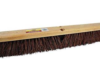 Janico Bristles Outdoor Surface Push Broom with Palmyra Bristles, 36 Inch, 4 Pack