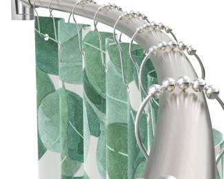 PrettyHome Adjustable Arched Curved Shower Curtain Rod Rustproof