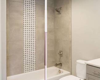 Stander Wonder Slim Tension Mounted Security Pole, White
