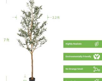 Realead Artificial Olive Tree 7ft