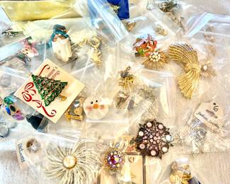Variety of costume jewelry, watches and a few pieces of gold and sterling.