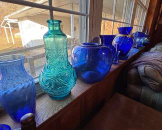 Kobalt Blue glassware collection