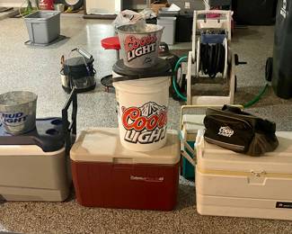 COOLERS, COORS LIGHT BEER BUCKETS
