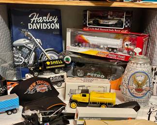 COLLECTIBLE TRUCKS & BANKS-SHELL, TA, PILOT, TEXACO