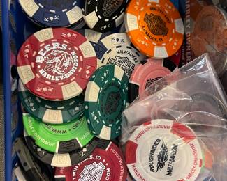 HARLEY DAVIDSON COLLECTIBLE POKER CHIPS