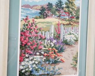 FRAMED NEEDLEPOINT ART