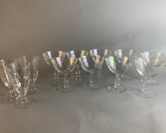 Lot 78 || Fostoria Pearl Shell Iridescent Glass Lot
