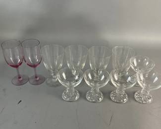 Lot 90 || Fostoria Silhouette Pink Goblets & More